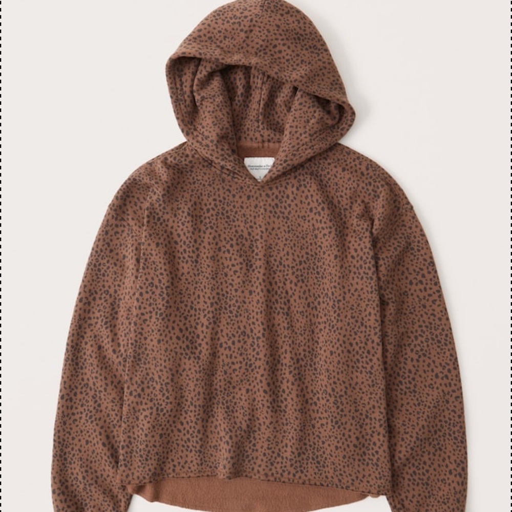 Cut off Hoodie Animal Print